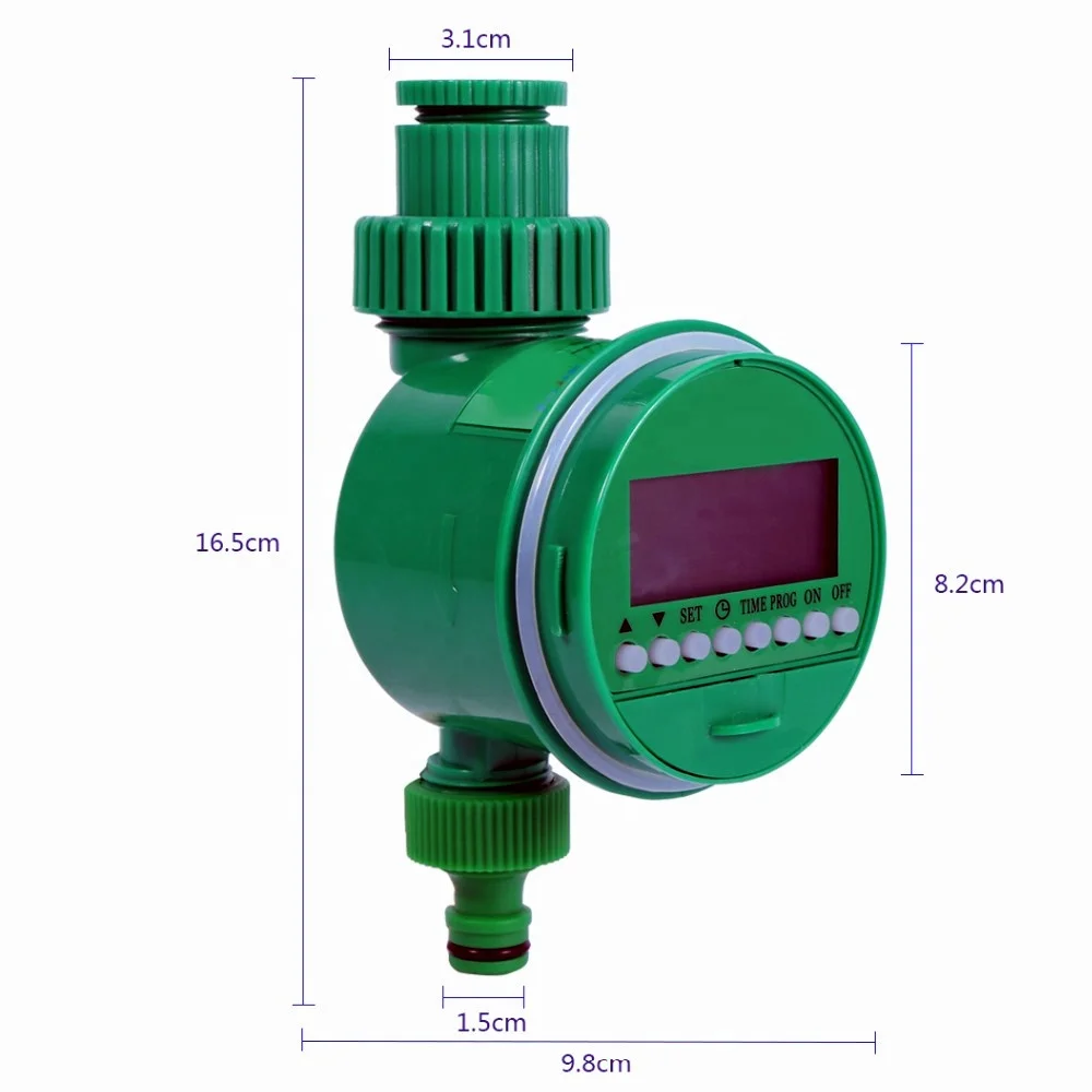 

Titans Garden Watering Timer Ball Valve Automatic Digital LCD Water Timer Home Garden Irrigation Timer Watering System