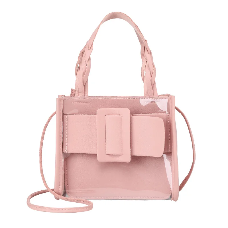 

Clear PVC pu leather hand bags for girls small summer women tote flap bag crossbody purses 2021 trending, Customized color