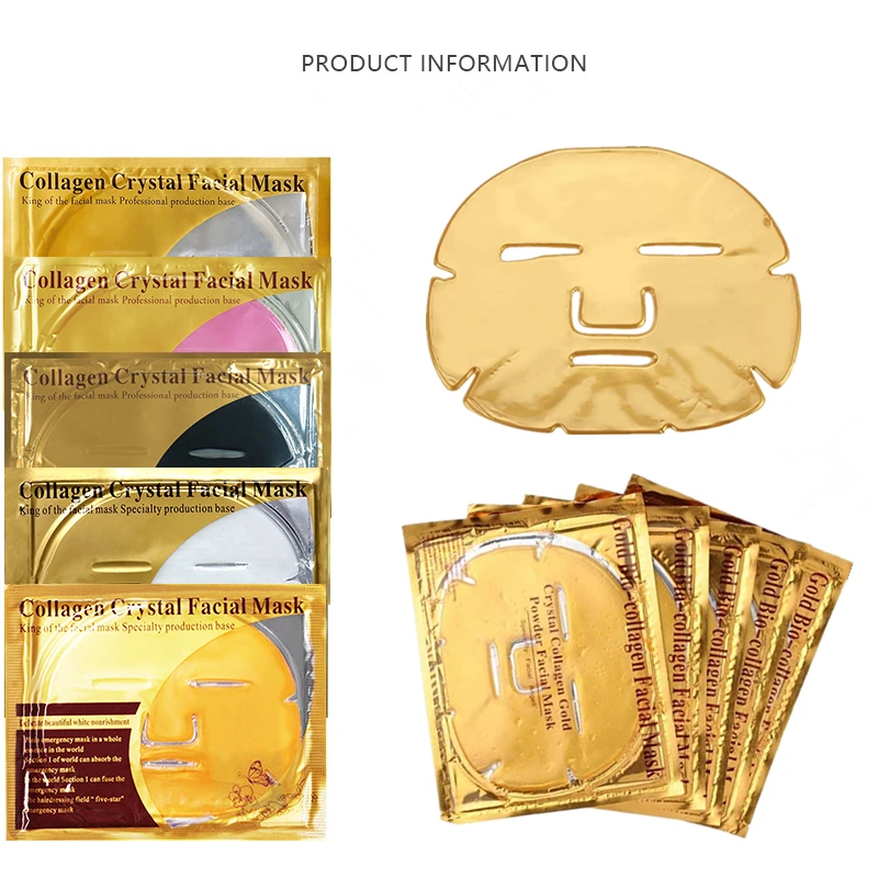 

Amazon Bestseller Beauty Cosmetics For Face Care Anti-aging Anti-wrinkle 24 Gold Bio-collagen Crystal Gel Korea Facial Mask