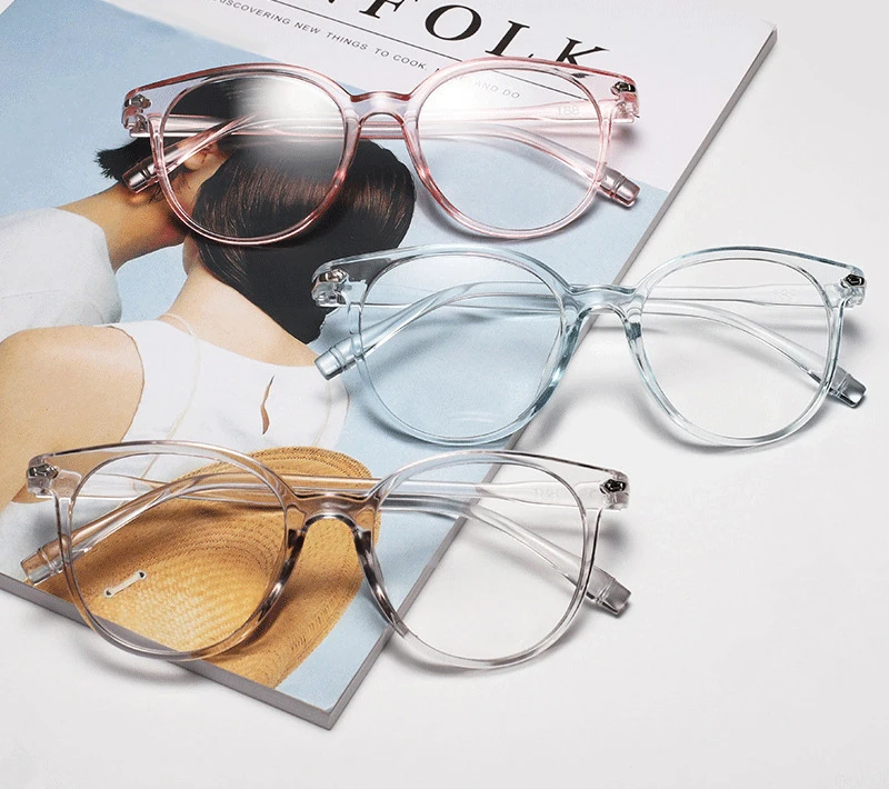

Lightweight PC Frame Transparent Lens Spectacle Frame Unisex Optical Eyeglasses