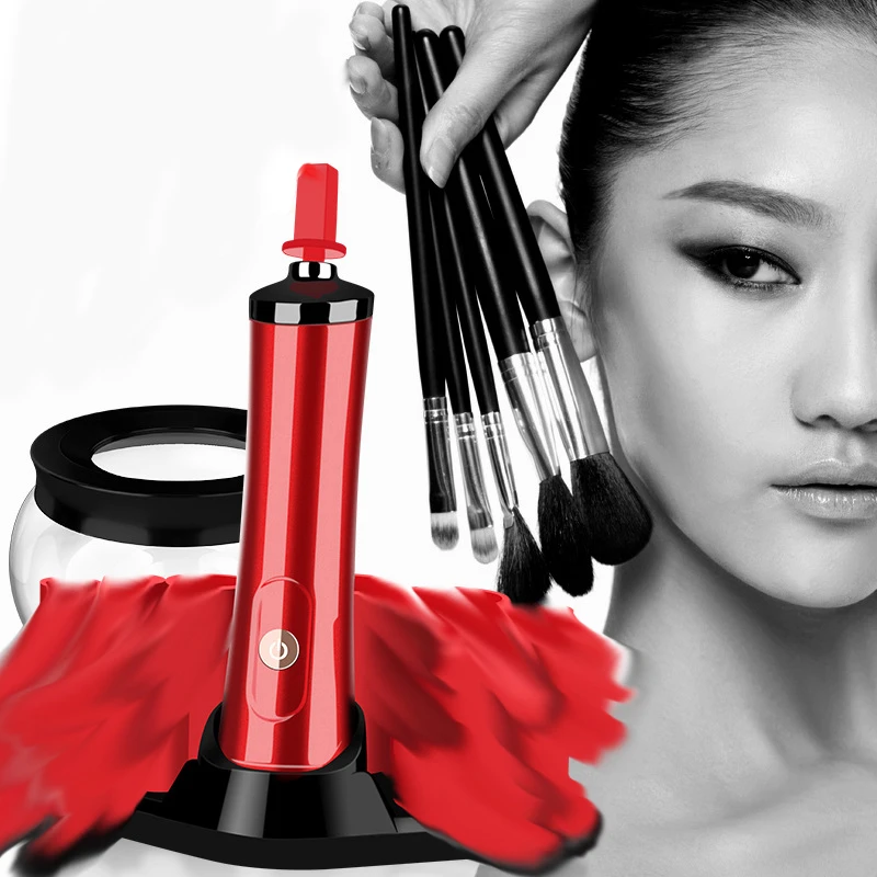 
2020 hottest selling cleaner and drying makeup tools make up brush cleaner Private Label electric makeup brush cleaner 