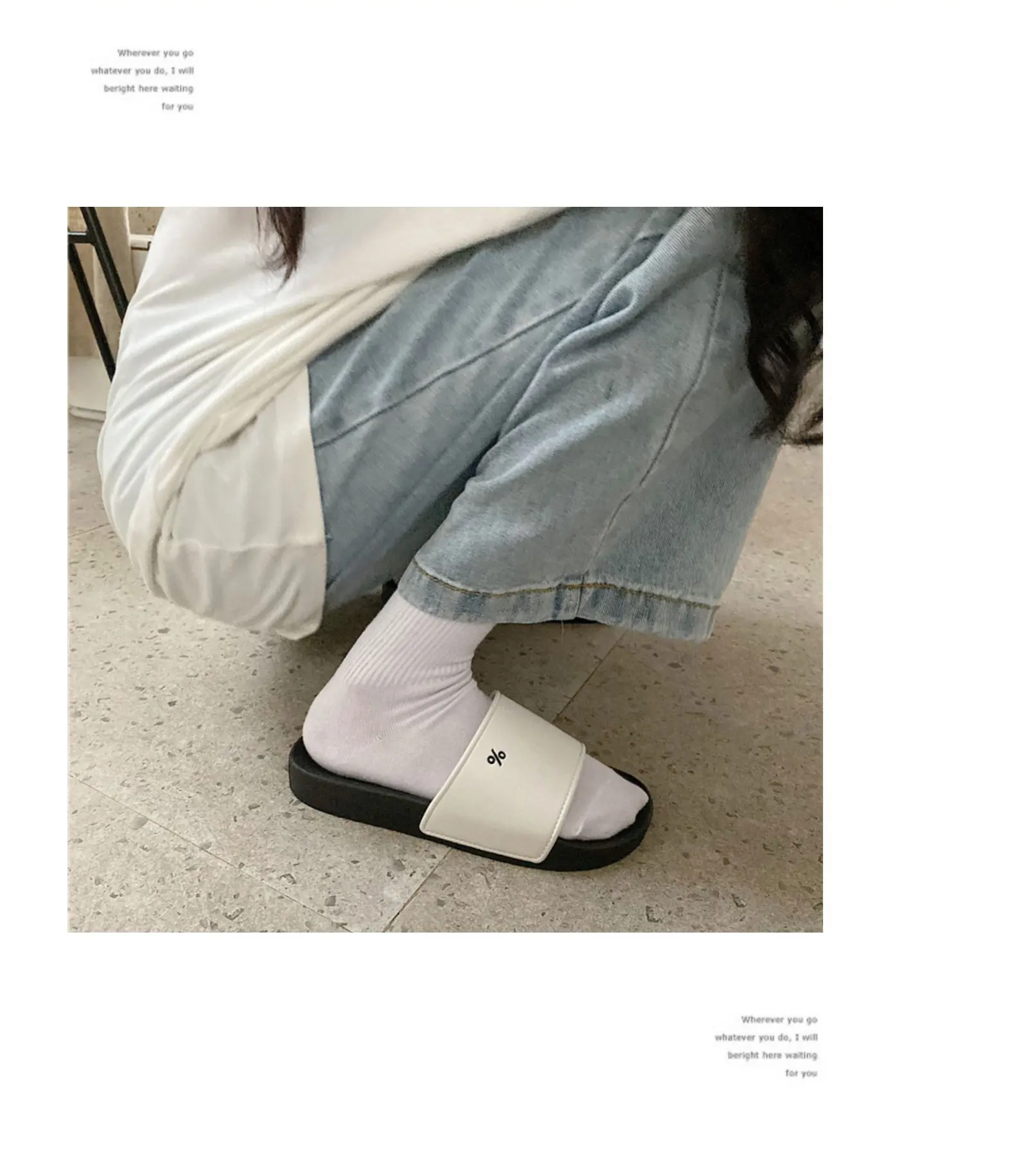 

Non-slip simple casual slippers for home use, As picture