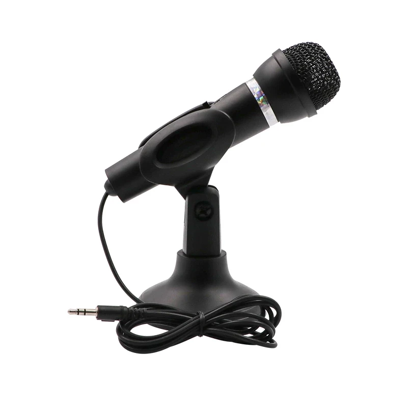 

Condenser Microphone 3.5mm Plug Home Stereo MIC Desktop Stand for PC YouTube Video Skype Chatting Gaming Podcast Recording