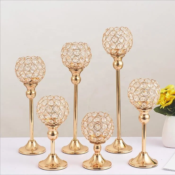 gold sliver tall crystal globe candelabra candlestick for wedding geometric candle holder supplier (1).jpg