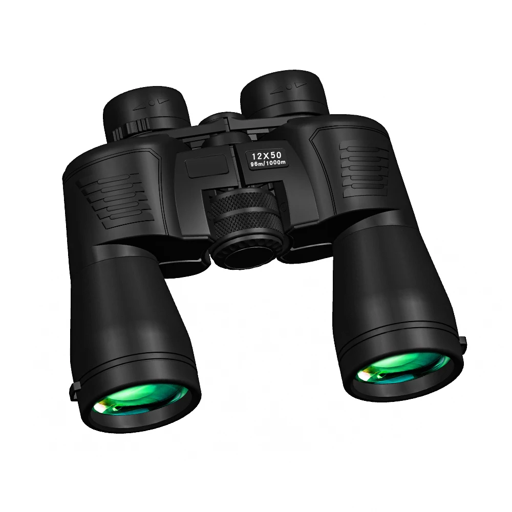 

12x50 Binoculars Full-Mutil-Coated BaK-4 Optical Prism Outdoor Portable Binoculars Telescope for Adult Bird Watching, Black