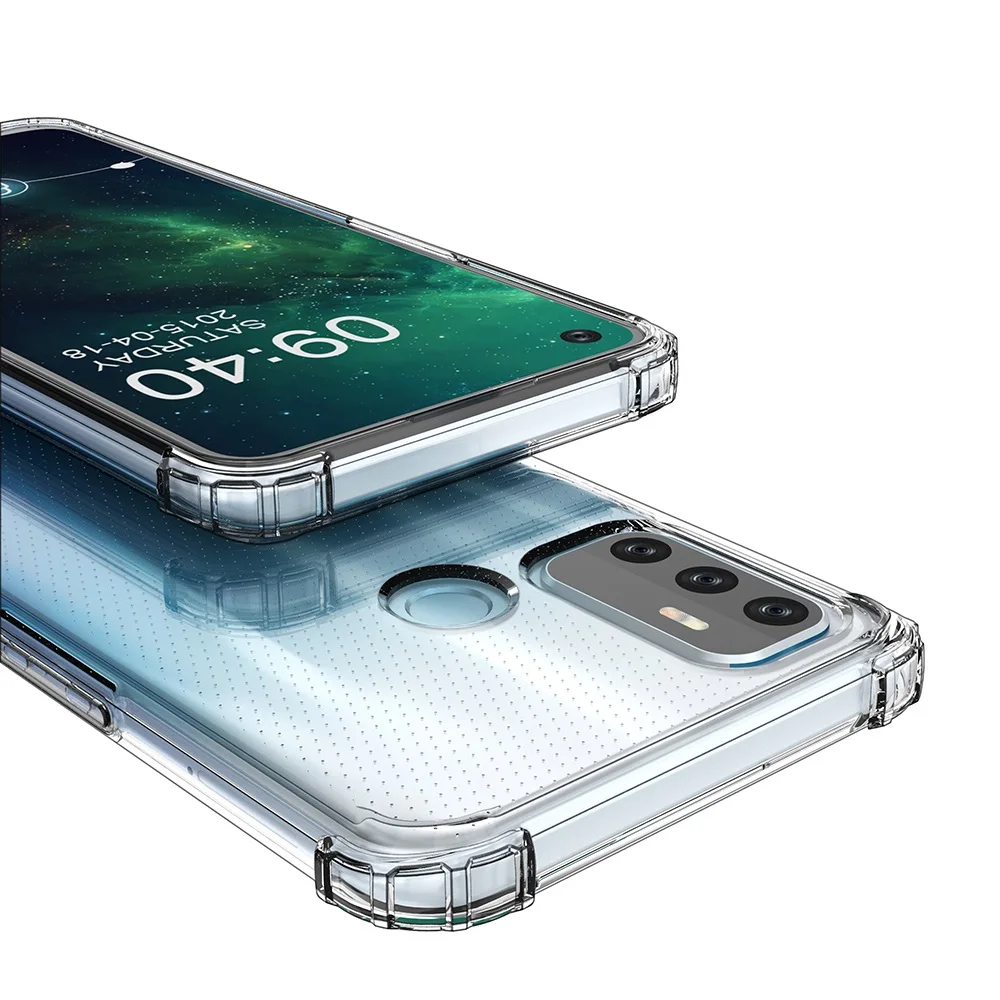 

Bulk Military Grade Shockproof TPU for oppo a53 back cover Clear Soft Bulk Phone case, 3 colors