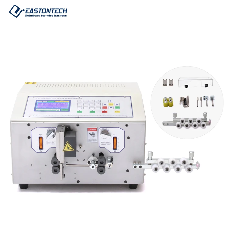 

EW-02A fully automatic 0.1-4.5 square mm electric wire cutting and stripping machine 220V/110V PVC 200W