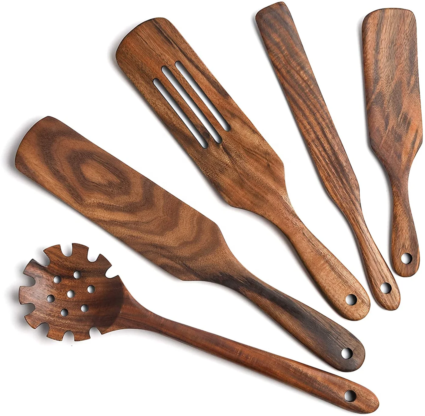 

Cooking Wooden Spurtles Kitchen Tools Set Set of 5 Wood Spurtles Kitchen Set