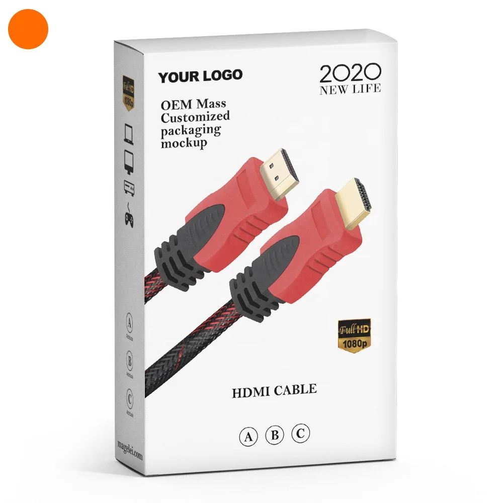 

Promotion In Stock 10.2Gbps 1.5M Braided HDMI to HDMI AM-AM Audio&Video Cable Supports 3D, 1080P for HDTV, Projector, Black& red