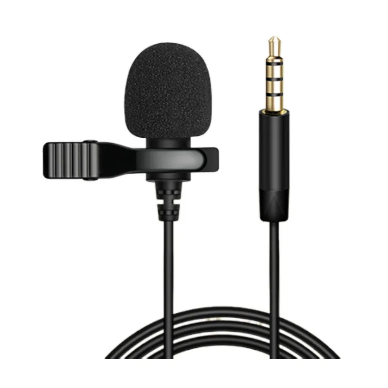 3.5mm Mobile Phone Lavalier Recording Microphone For Teaching And Wired