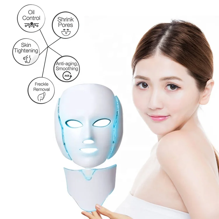 

amazon hot sales 2020 acne treatment wireless led face mask light therapy