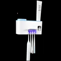 

NEW ARRIVAL uv electric toothbrush disinfector sterilization toothpaste dispenser sterilizer