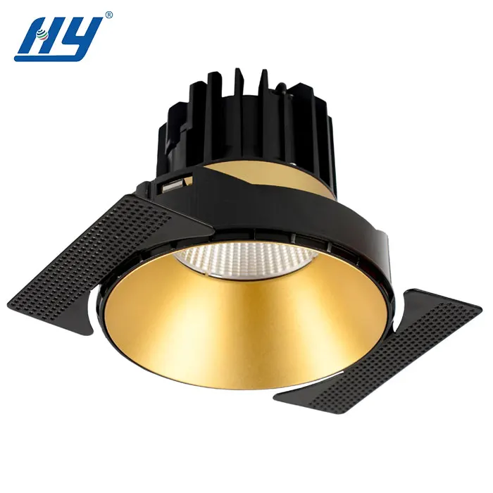 

Zhongshan Ceiling Anti Glare Down Lamp Trimless Round Square Cob Adjustable Recessed Spot Hotel 18w 20w 30w 38w Led Downlight