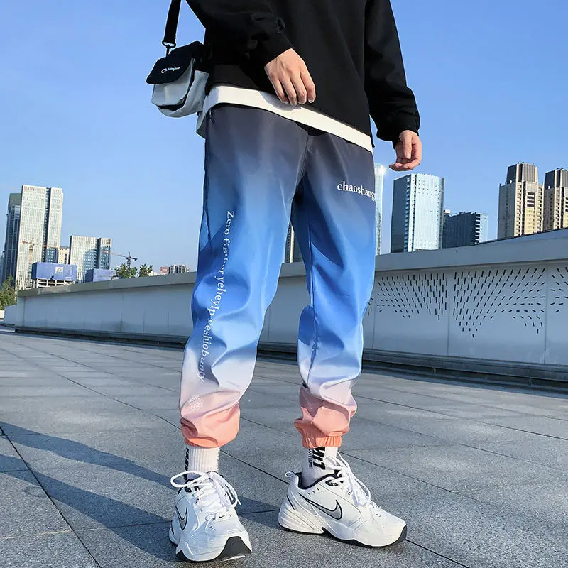 

Gradient Hip Hop Oversized Sweatpants Men