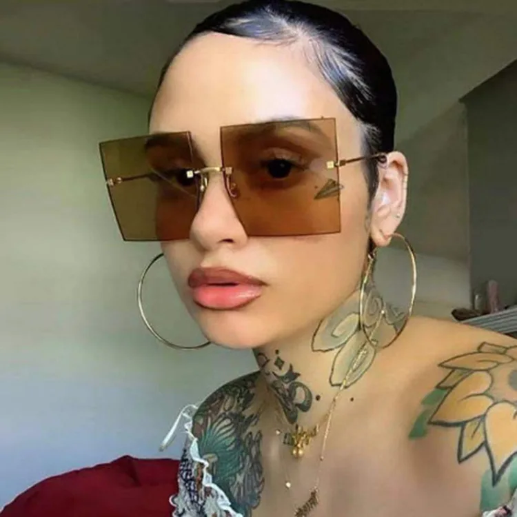 

Oversized Sunglasses Women Retro Brand Designer Gradient Sun Glasses Men Vintage Shades Eyewear Big Frame Glasses, Custom colors