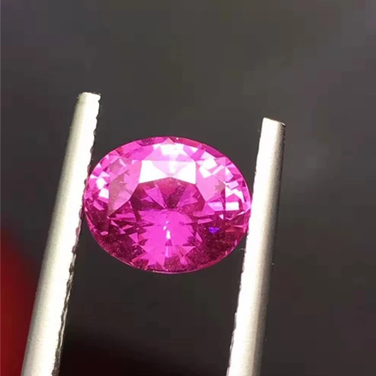 

Delicate High Quality Sri Lanka Gemstone Jewelry Wholesale Vivid Pink 1.67ct Natural Unheated Sapphire Loose Stone