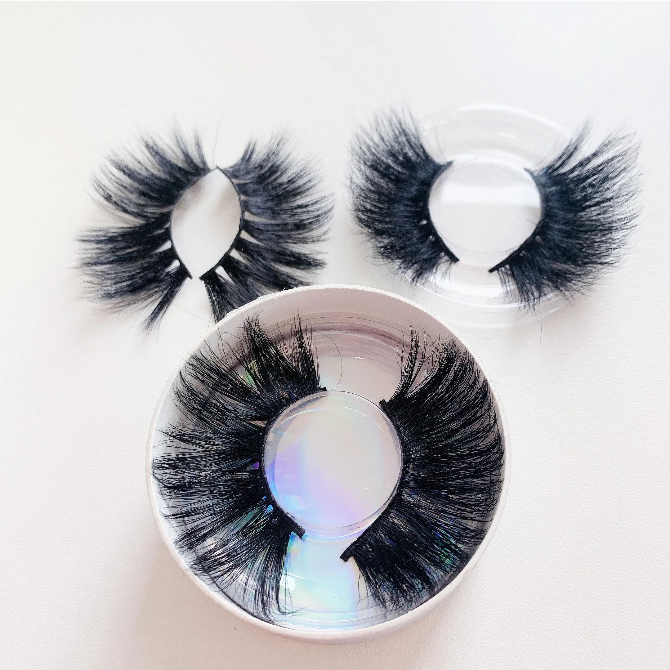 

Real 100% mink eyelashes strips fluffy lashes vendor mink lashes3d mink wholesale vendor 25mm lashes, Black color