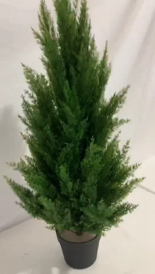 hot sale artificial cypress tree plastic artificial cedar tree