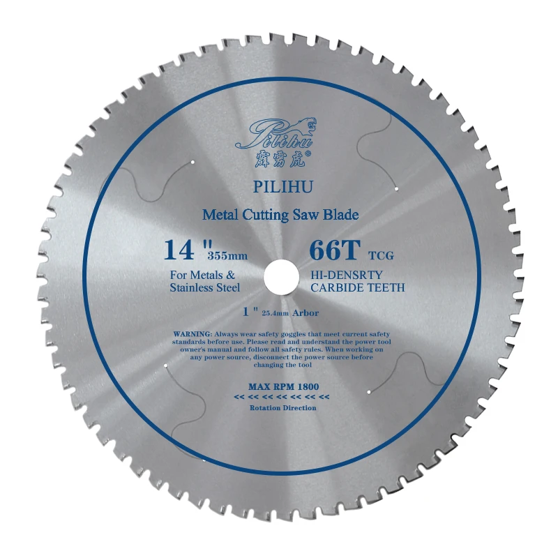 

14-Inch 66 Tooth 72 Tooth Steel and Ferrous Metal Saw Blade