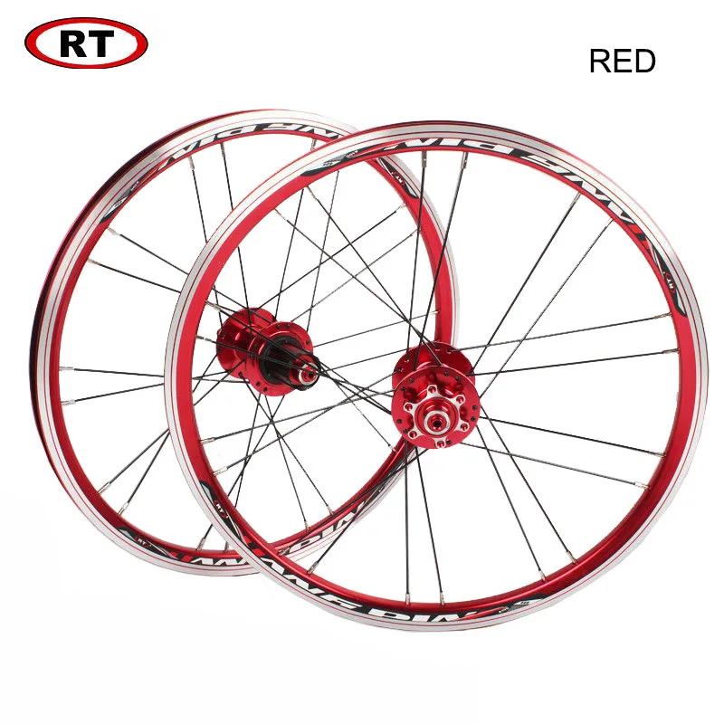 

20" Folding Bike Wheels Front Rear wheels set 100/135mm V&Disc brake 451/406 7-10s Aluminum Rims For BMX Bicycle Wheelset