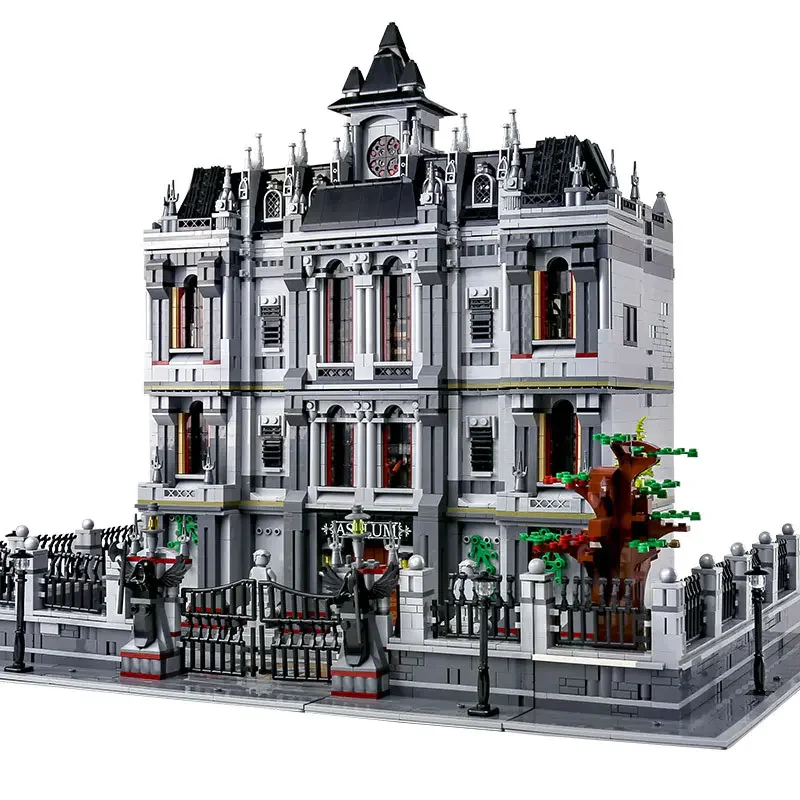 

613002 k128 7620+pcs MOC-30788 Arkham Asylum Toy bricks Create Expert Street View Building Block for kids gift