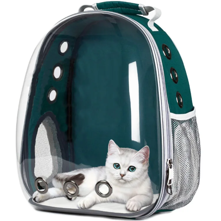 

High Quality Transparent Carrying fashion Outdoor Travel Space Capsule Astronaut Breathable Dog Cat Backpack pet capsule carrier, Brushed black