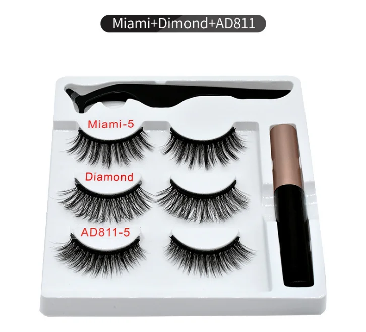 

high quality Private Label Individual Synthetic Eye Mink Lash Set, Natural black