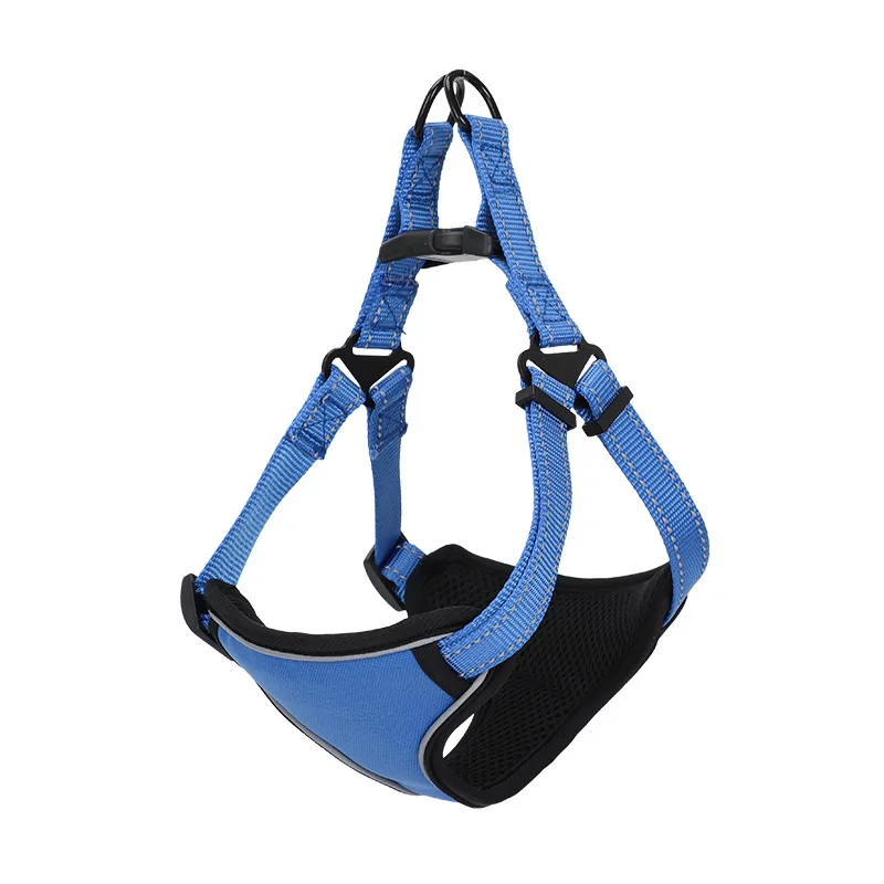 

FREE SHIPPING Harness With Free Dog Leash Optional Color Durable With High Quality Pet Harness Reflective Dog Chest Back Harness, Blue, black, red, green, pink