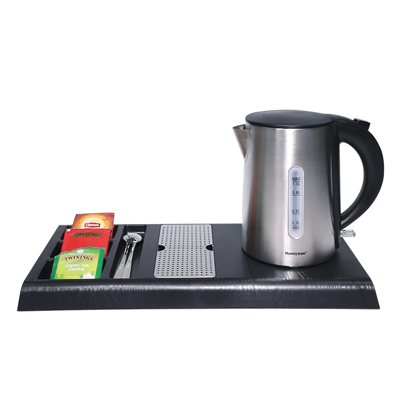 Honeyson 1l Stainless Steel Electric Kettle Tray Set For Hotel - Buy ...