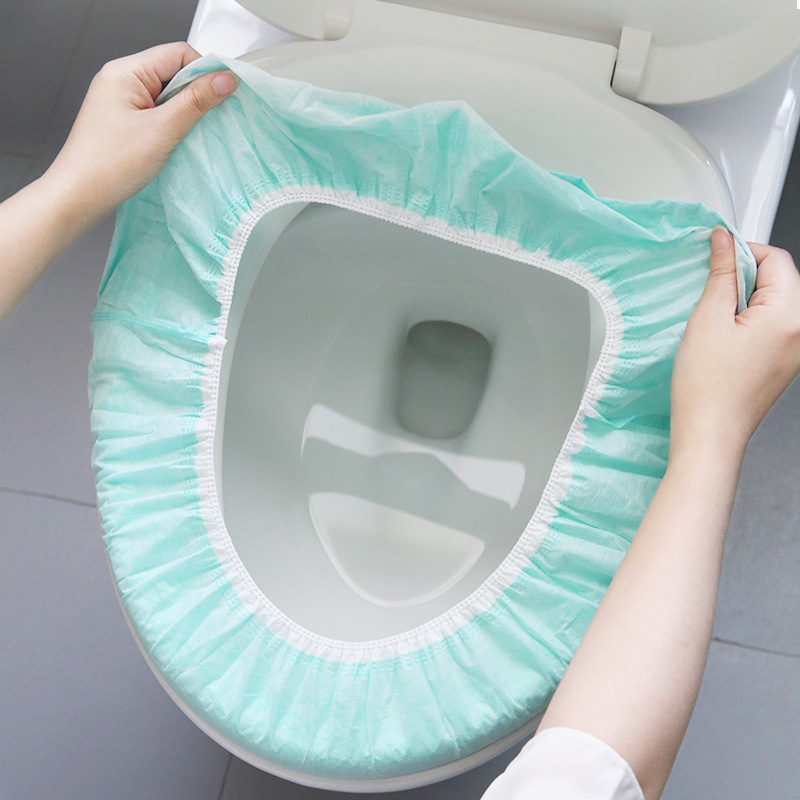 

Pure cotton liner pe waterproof disposable toilet seat cushion