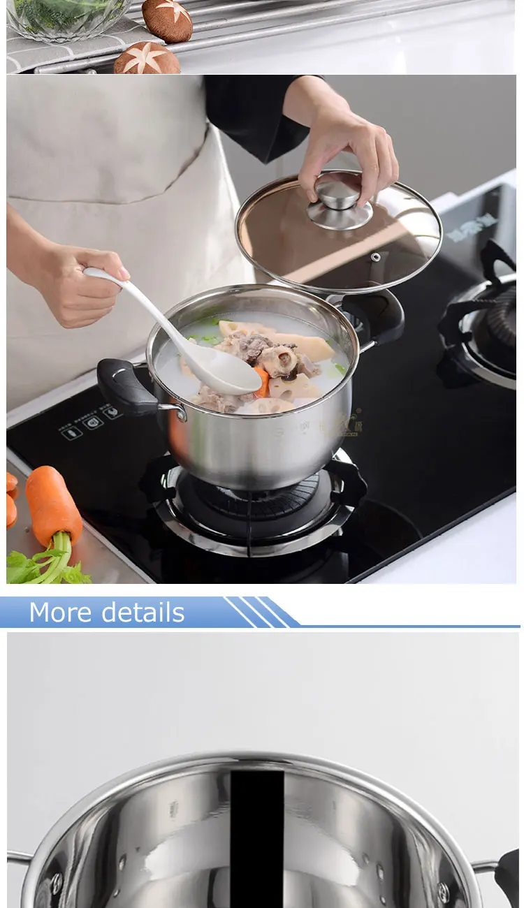 Hot sale professional kitchen stock pot kitchenware set stainless steel soup pot