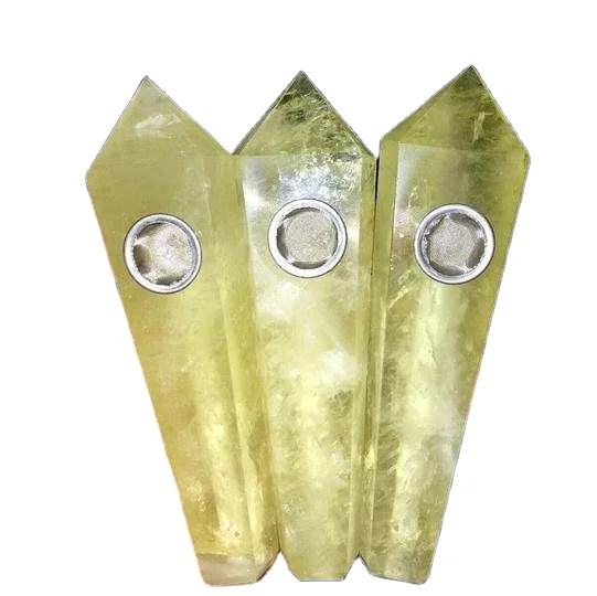 

Crystal smoking pipes weed Jade pipes citrine natural crystal pipes, Picture