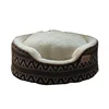 Eco-friendly rectangle maple leaf navy blue pet bed products imported from china