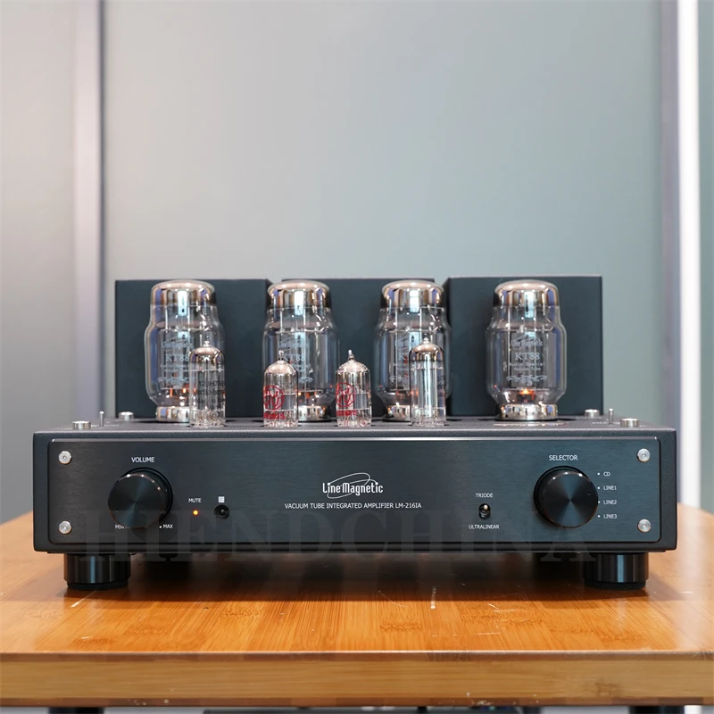 

Q-010 Line Magnetic LM-216IA Tube Amplifier Integrated KT88*4 Push-Pull Tube Amplifier 38W*2