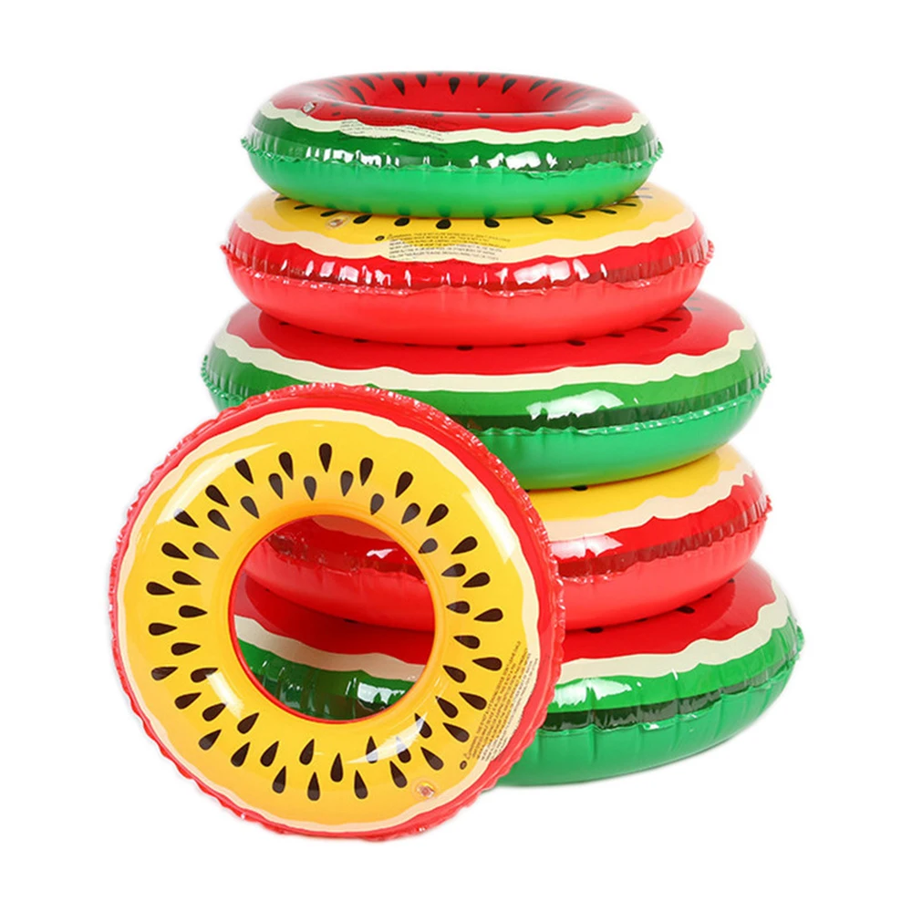 

Newbility Diameter 90cm Inflatable water ring pvc men and women through fruit watermelon swimming ring