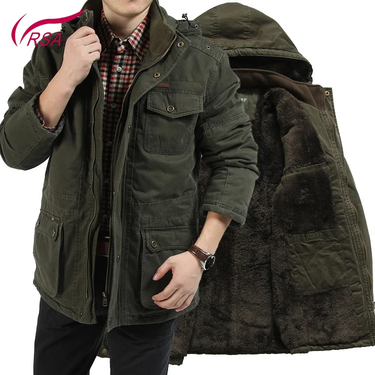 New Design Modern Plus Size Outdoor Casual Military Thick Men's Coat
