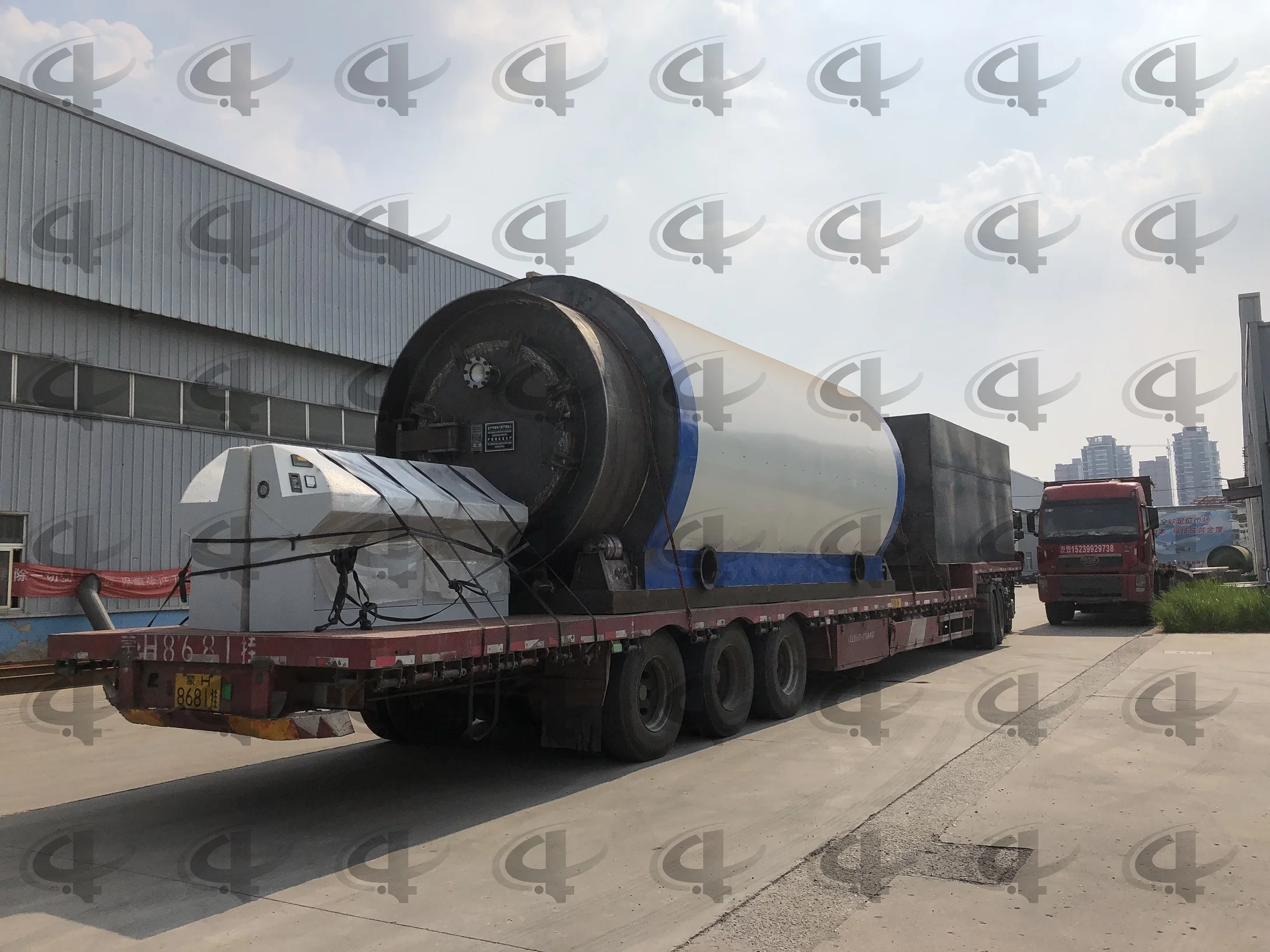 waste tire plastic rubber processing plant