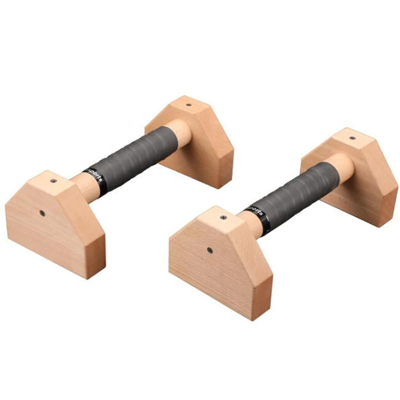 

Wood Parallettes (Set of 2) Handstand PushupsStands BarsNon-Slip Yoga Push-Ups