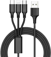 

3 in 1 USB Cable Durable Usb Charging Cable Data Cable For Iphone For Type C For Android