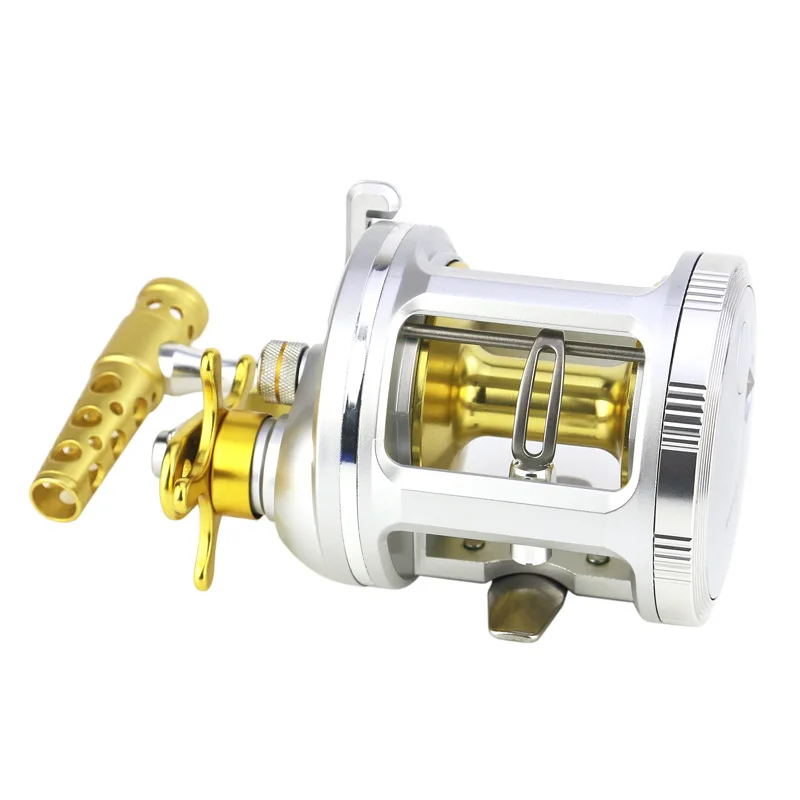 

REELSKING Saltwater 1000-5000 Series Trolling Drum Fishing Reel Right Hand Levelwind Conventional Reel