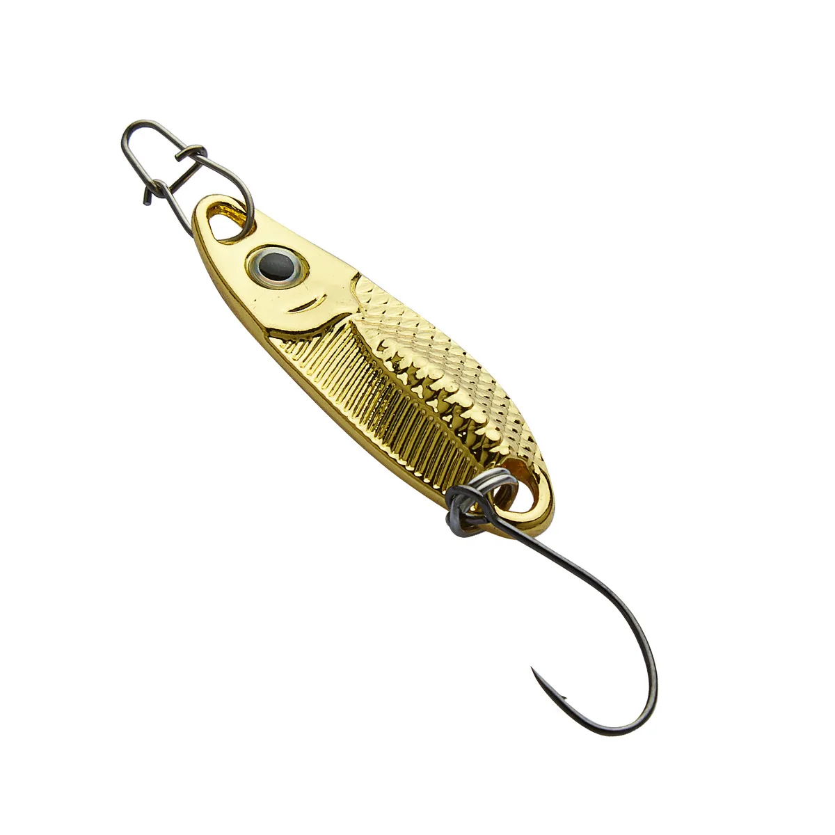 

Zinc Alloy 2.5g 3.5g 5g Gold Silver Hard Baits Spoon Bass Baits Treble Hook Tackle Lure Baits Fishing Lure, 6 colors