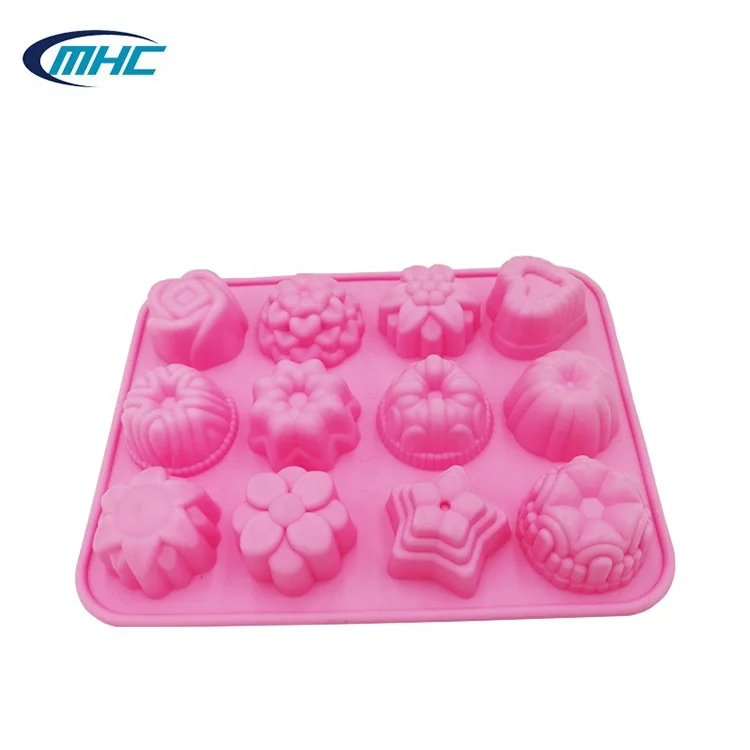 

High Quality Heart Shaped Silicone Cake Mold For Cake Decoration, Pink
