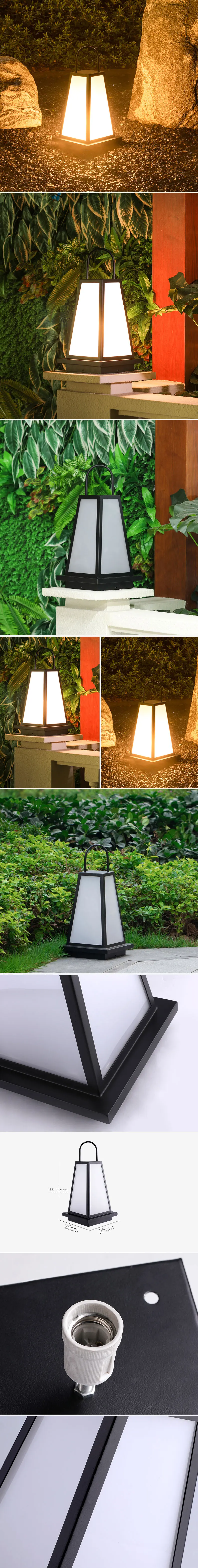 european outdoor standing light for garden IP65 waterproof solar garden lighting and the solar panel 5.5V