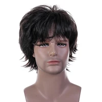 

Middle-aged men's short hair AliExpress hot new synthetic fiber wig