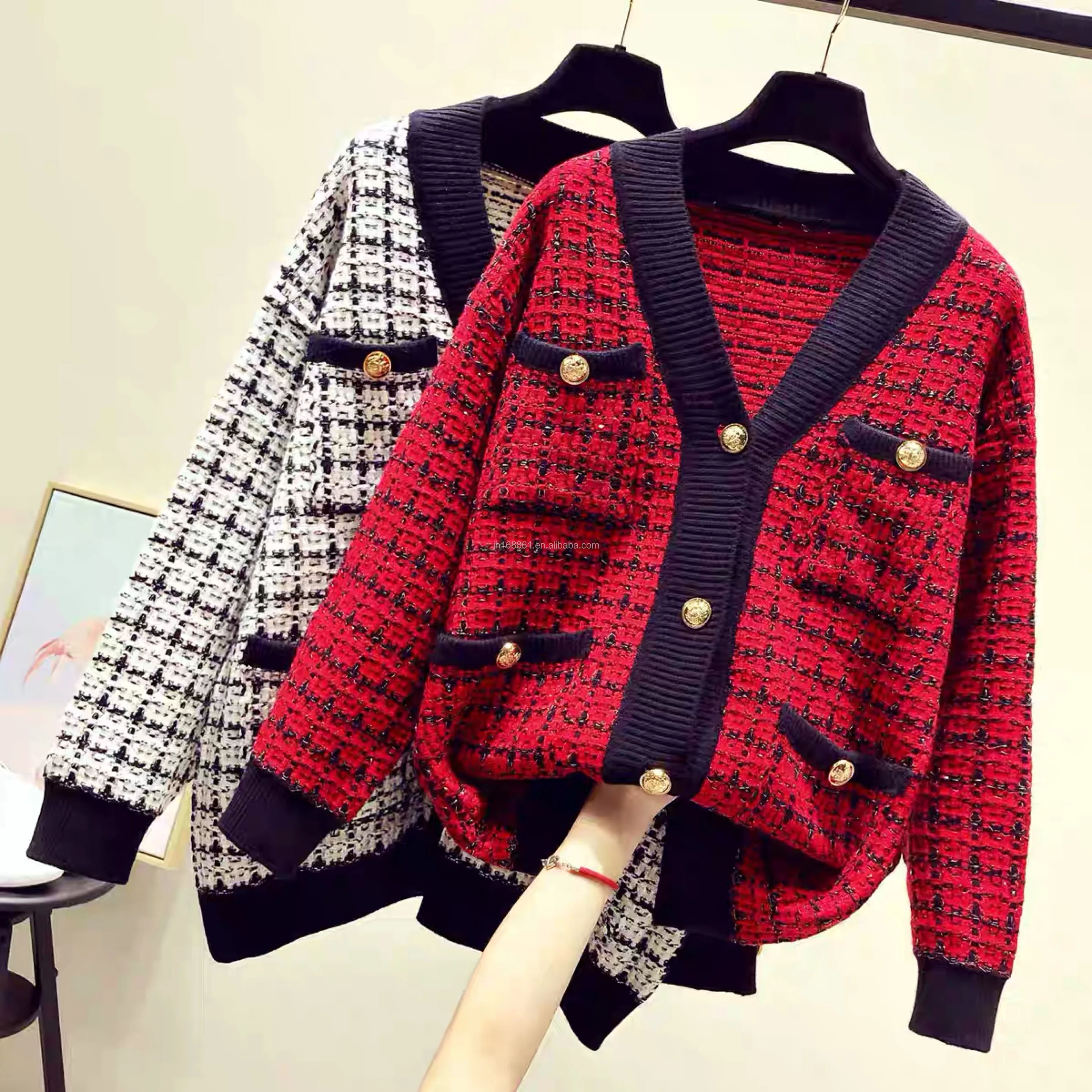 

Wholesale 2021 new women's long sleeve cardigan sweater women long cardigan factory direct sales, Customized color