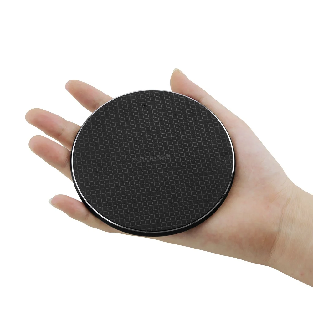 
Cheapest Promotion Gift QI 10W Output Fast Charging Mobile Phone Wireless Charger for iPhone Huawei Samsung 