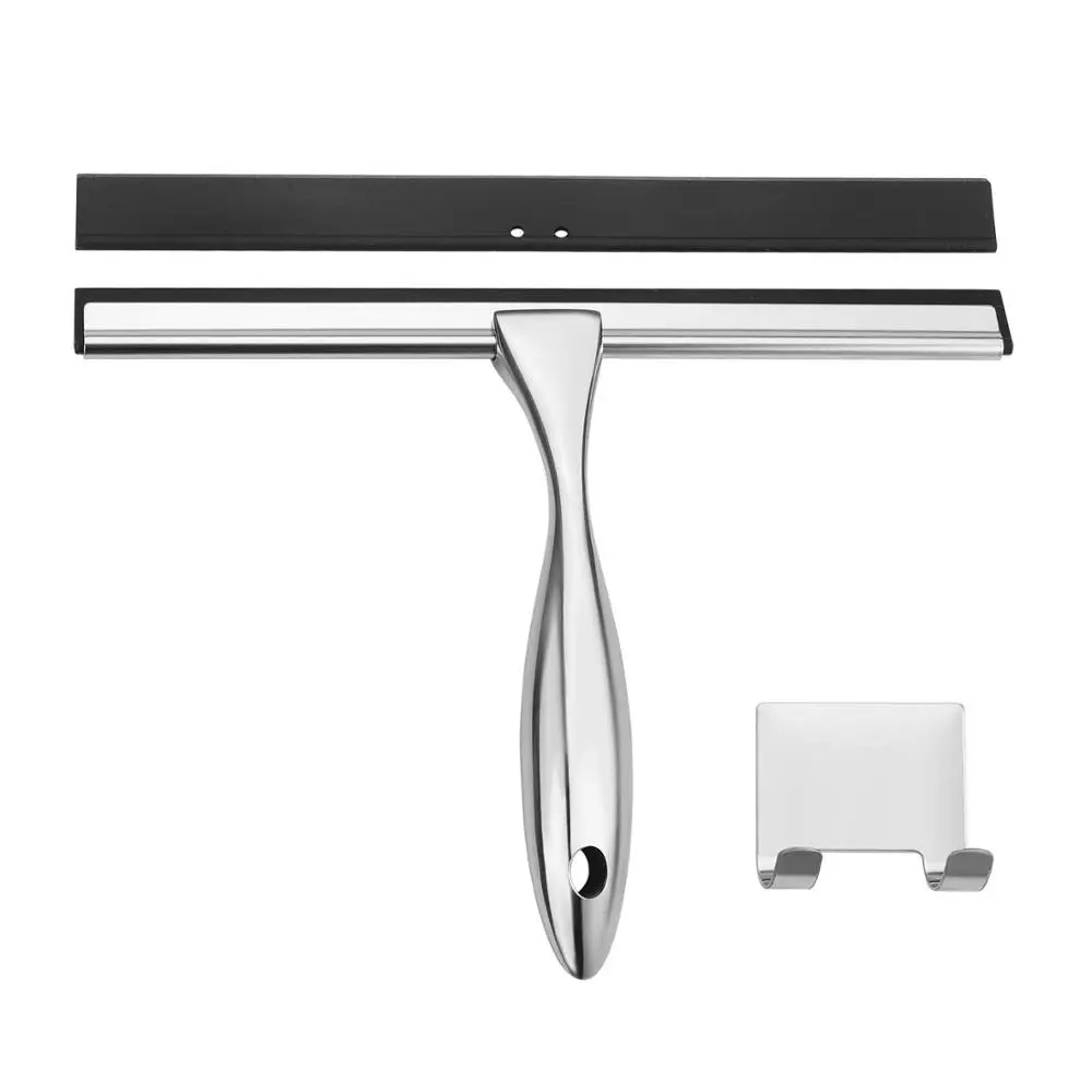 Modern Stainless Steel Squeegee Glass Shower Window Squeegee Table Cleaning Wiper Metal Squeegee