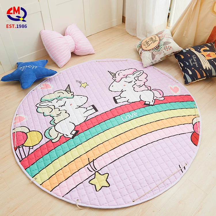 

Nordic Ins Children's Cartoon Round Carpet Hanging Basket Carpet Studio Photo Outdoor Tent Carpet Can Be Washed, Colorful and optional