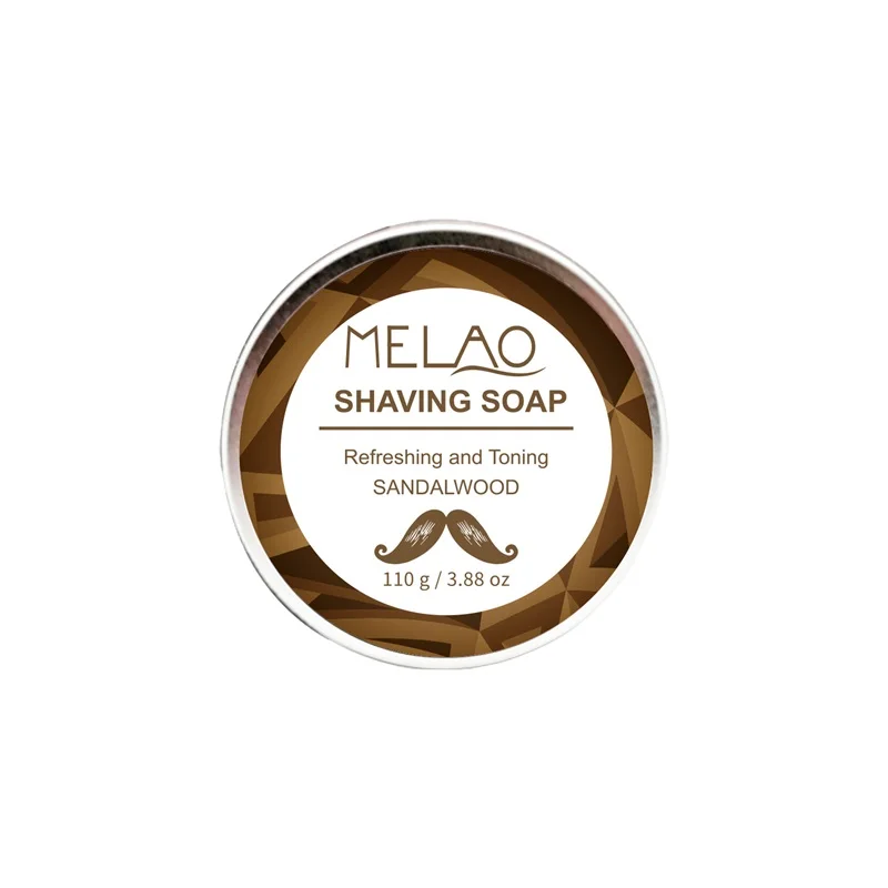 

Natural Sandalwood Smell Shaving Soap for Men Made With Natural Vegan Plant Ingredients Shea Butter