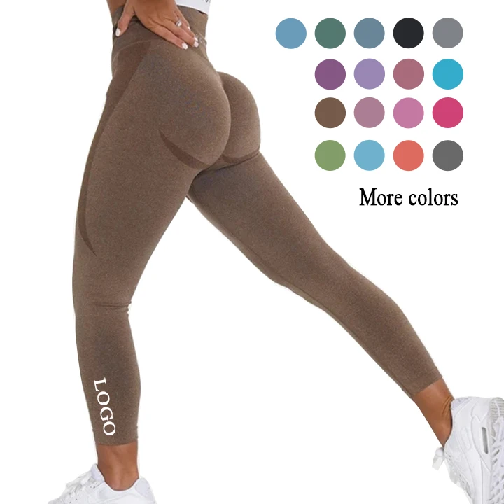 

17 Colors Women Outdoor Elastic Compression Squat Proof Seamless Yoga Leggings